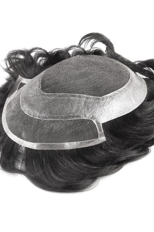 New-French-Lace-Mono-Center-Poly-Around-Stock-Hair-ReplacementSystemForMen