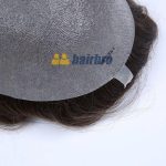 0.08mm-Full-Transparent-Poly-Hair-Replacement-System-For-Men-V-loop
